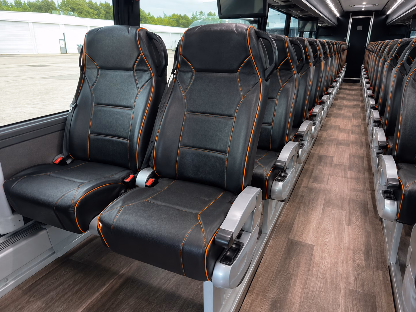 chesapeake charter bus interior