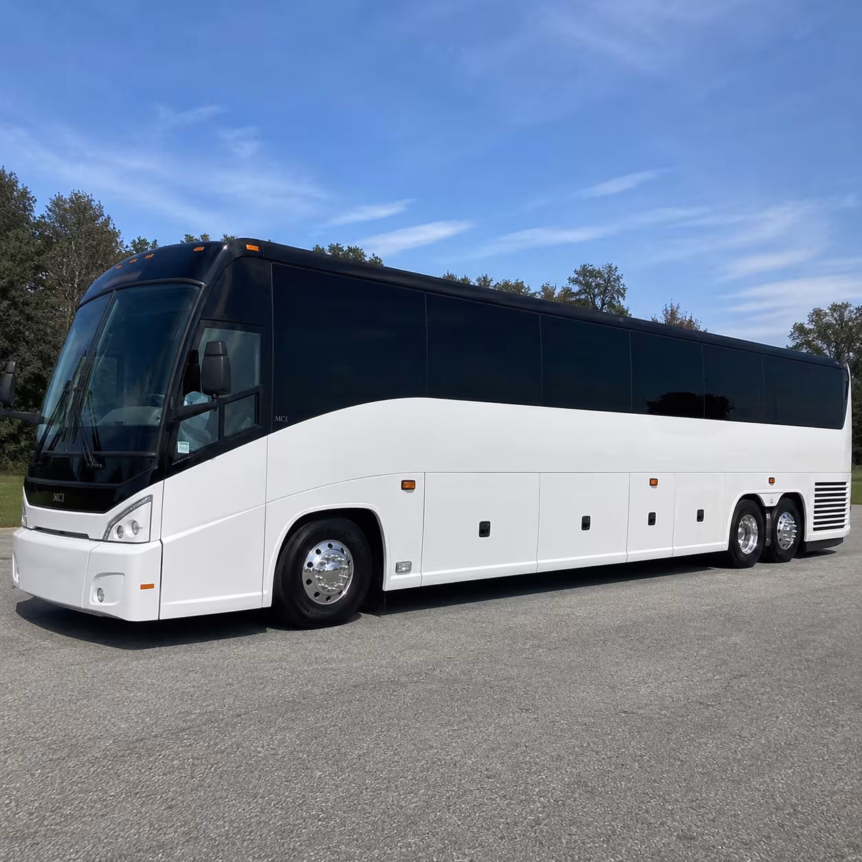 chesapeake charter bus services exterior